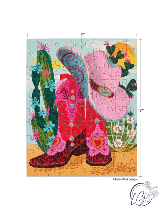 Cowgirl Essentials 100 Piece Puzzle Snax