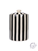 Stoneware Black & White Canister