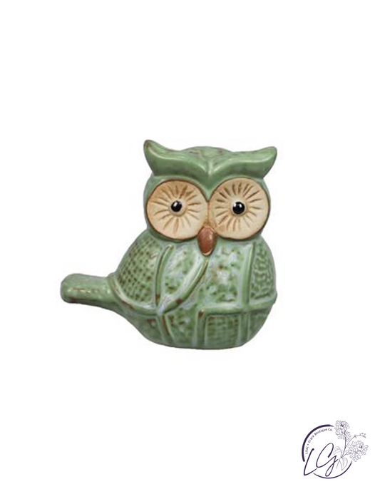 Stoneware Owl Tabletop Decor