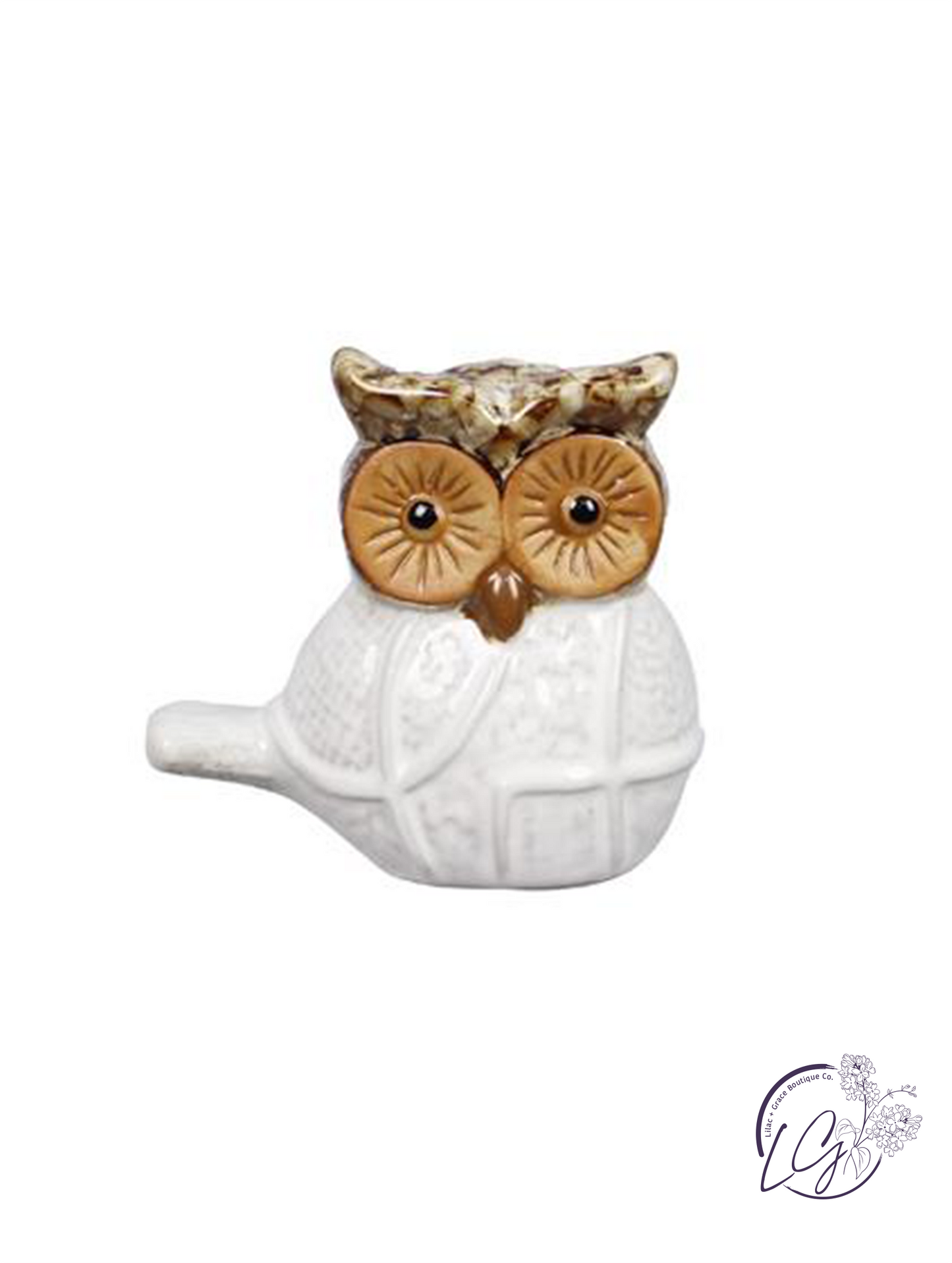 Stoneware Owl Tabletop Decor