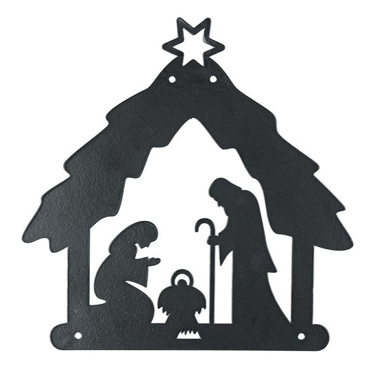 Holy Family Silhouette Metal Sign