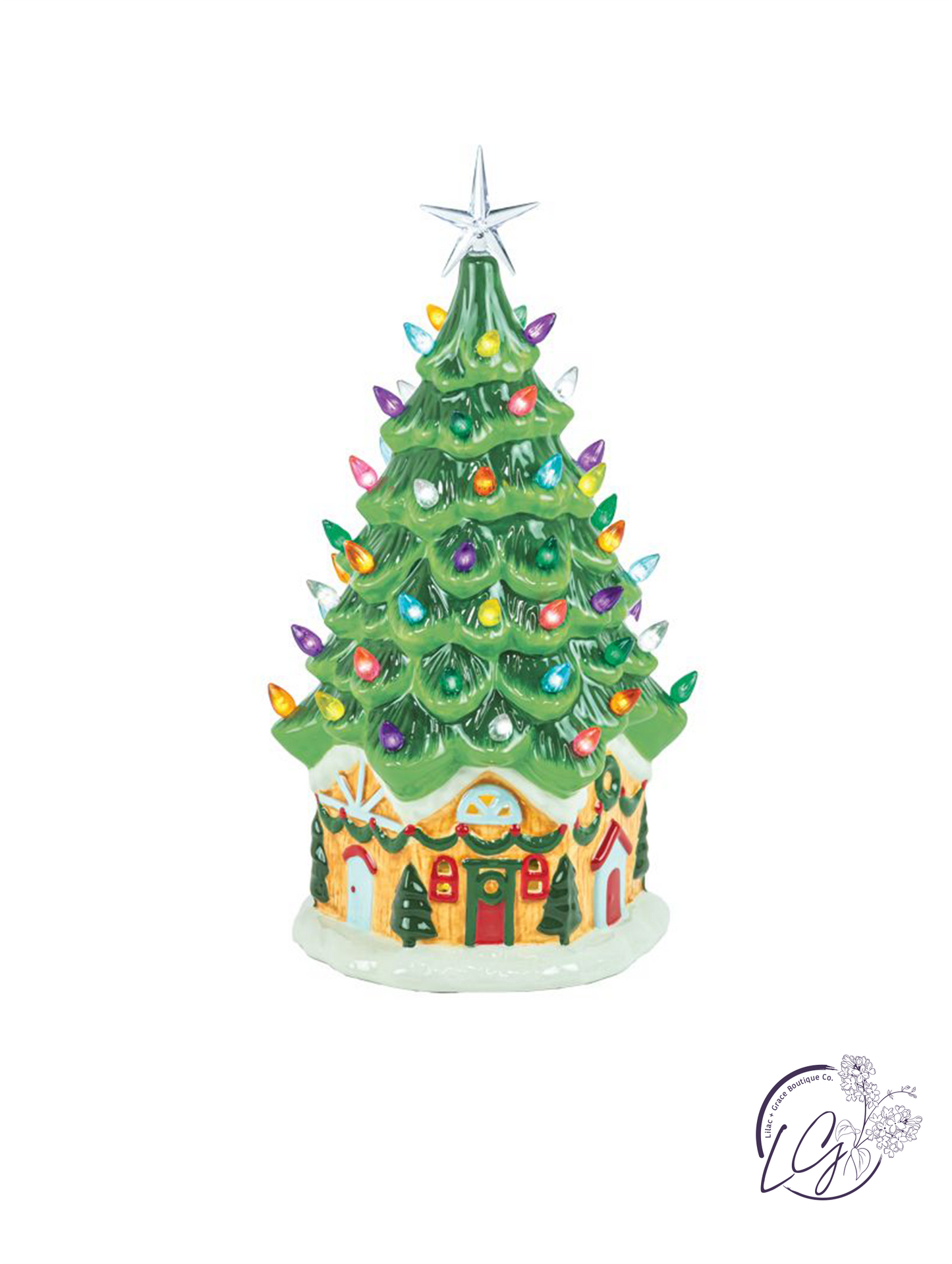 Light Up Ceramic Christmas Tree