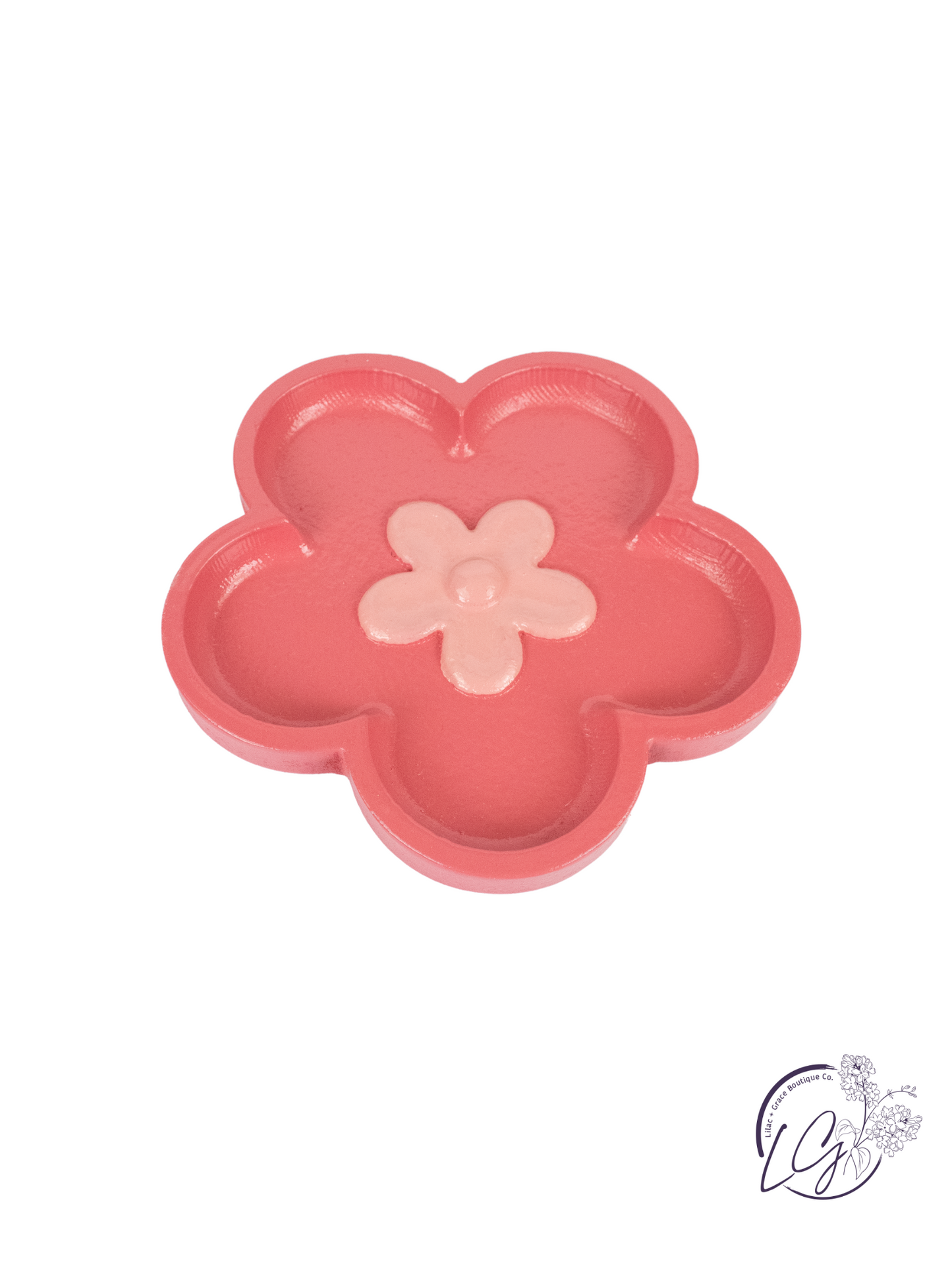 GrainWood Flower Trinket Tray