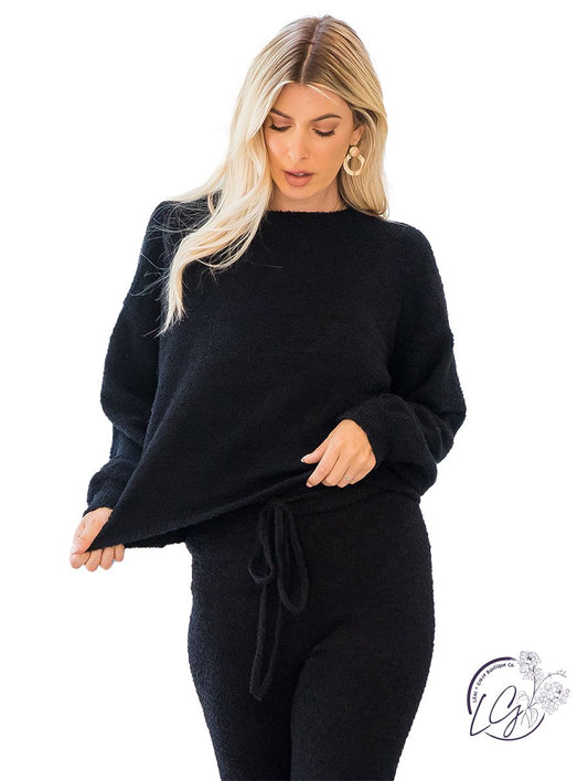 Curvy Important Part Teddy Lounge Sweater