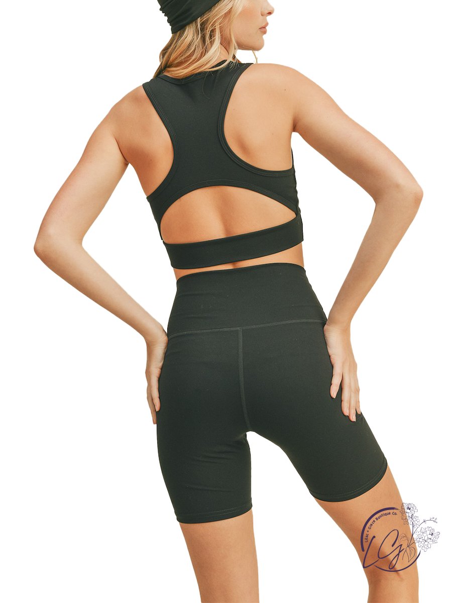 V-Cross Racerback Longline Bra Top