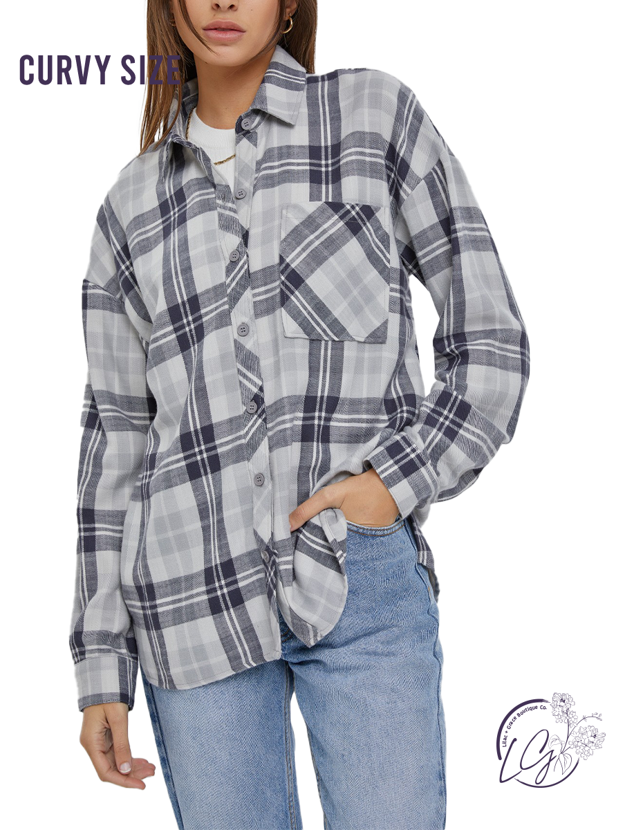 Curvy Cozy Boyfriend Flannel