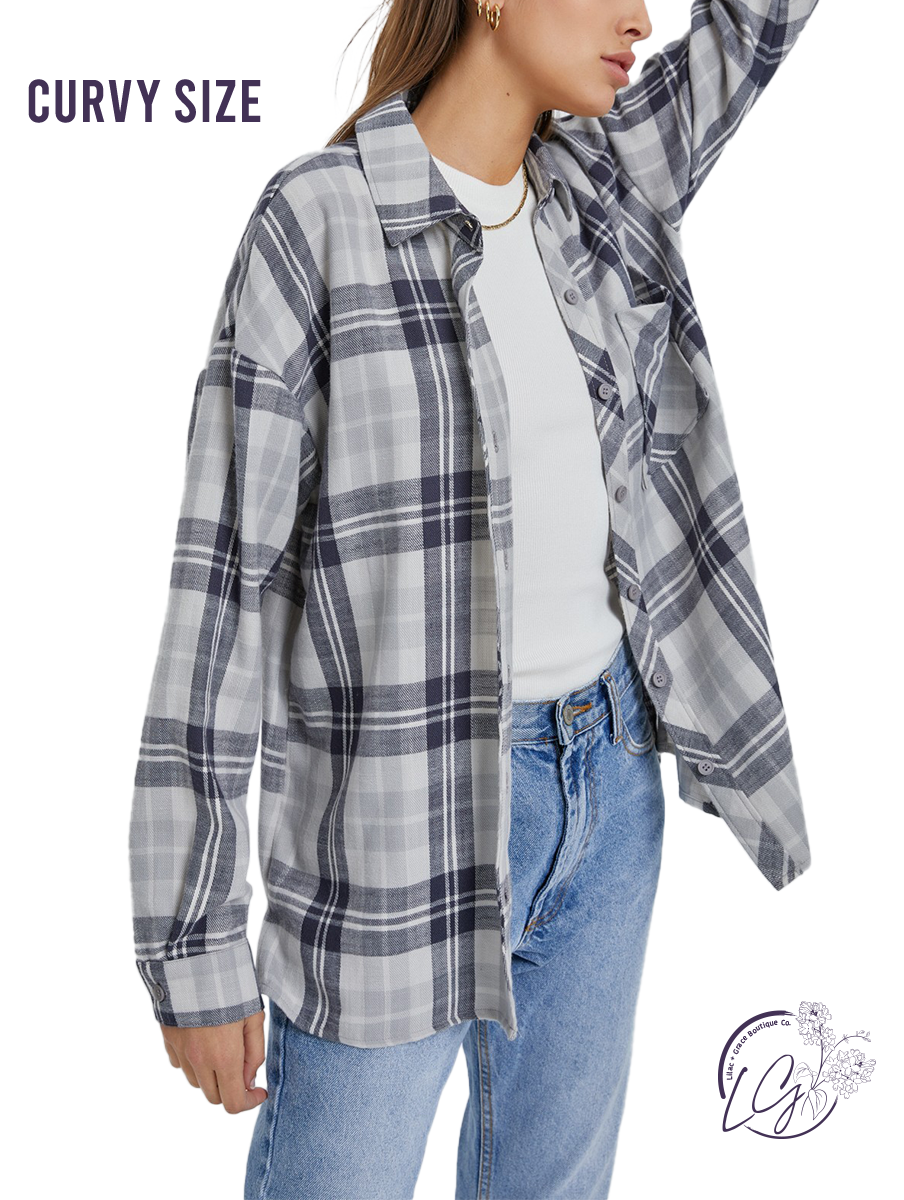 Curvy Cozy Boyfriend Flannel