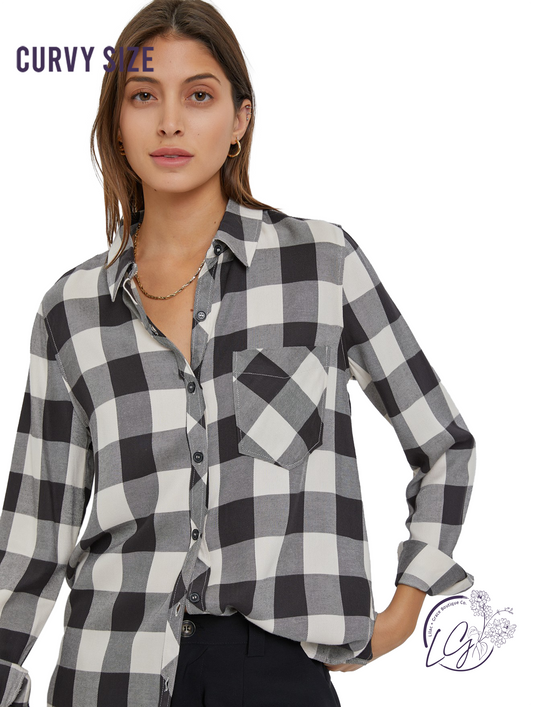 Curvy Timber Trail Flannel