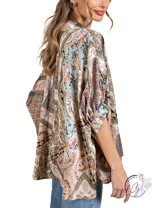 (Sale) Elegant Print Blouse