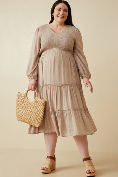 haven dress in taupe & cream sovere SOVERE Haven Mini Dress In Cream/taupe