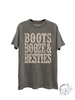 Boots Booze & Besties Graphic Top