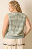 Curvy Foam Traces Skin Sweater Vest