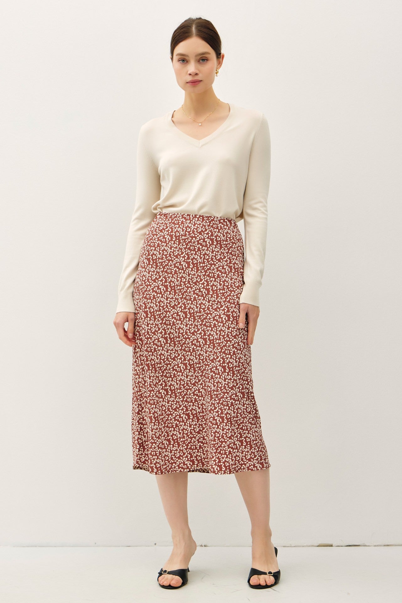 Efflorescing Comfort Midi Skirt