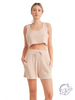Waffle Lounge Cropped Tank or Shorts