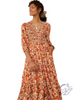 Warm Glance Floral Dress