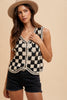 Vintage Grid Crochet Vest