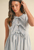 Blue Skies Bow Front Dress