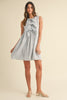 Blue Skies Bow Front Dress