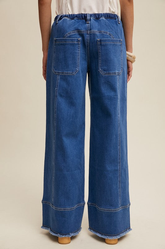 Stonewash Ease Denim Pants