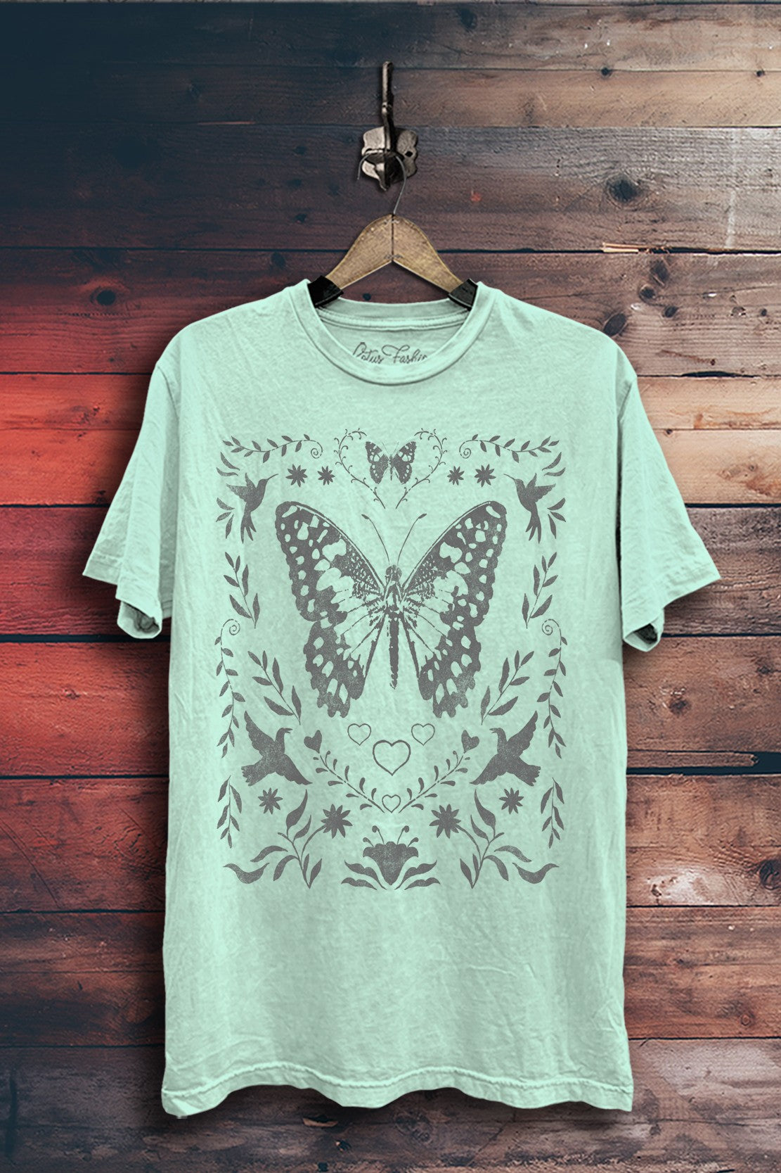 Butterfly Flowers Graphic Top