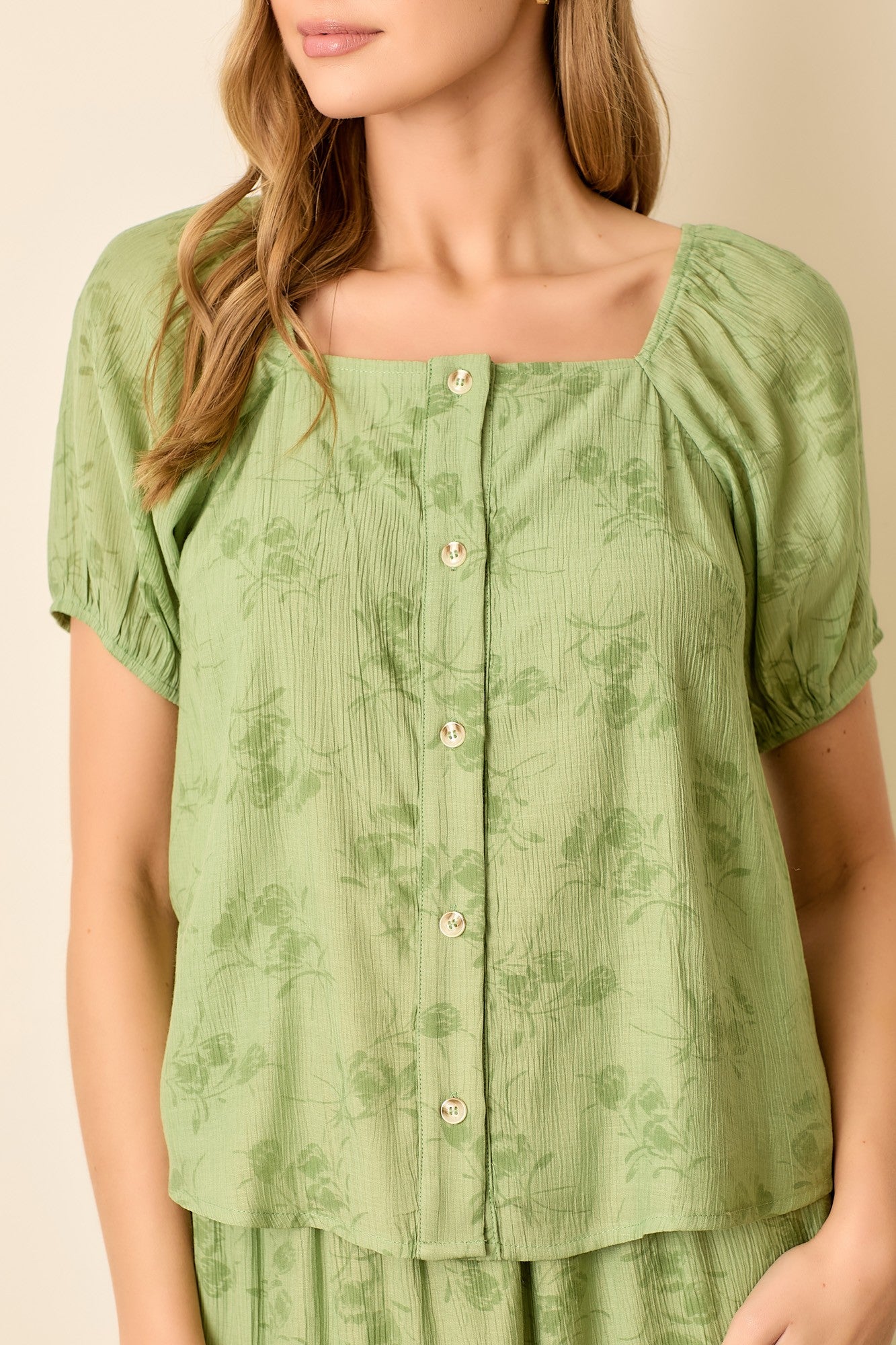 Glimmers In Green Top