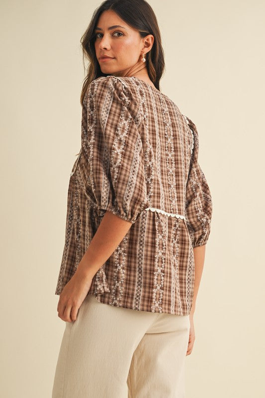 Maisie Plaid Blouse
