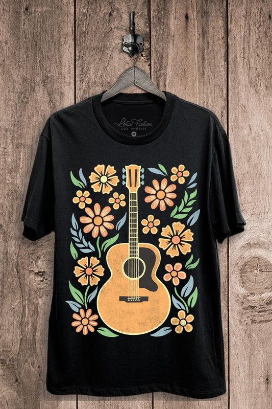 Peace Love Music Graphic Top