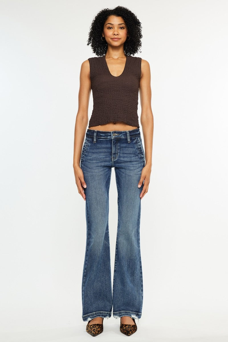 Ashley Mid Rise Boot Cut By Kan Can