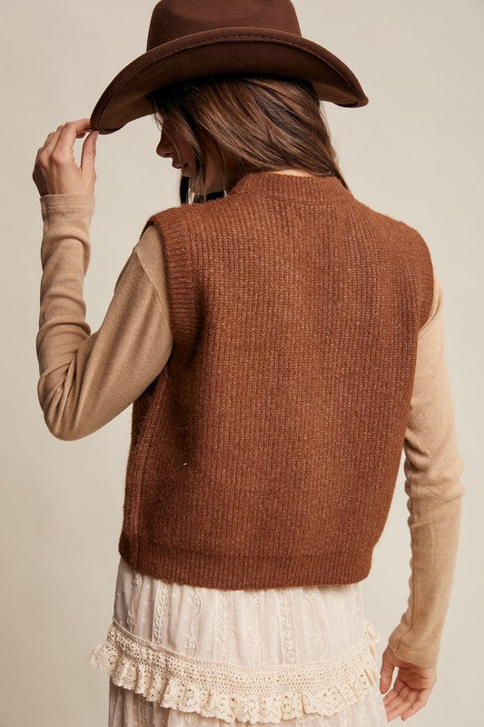 Cactus Kiss Button Vest