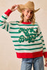 Merry & Bright Stripe Knit Top