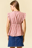 Sunset Petals Ruffled Babydoll Top