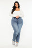 Curvy Willow High Rise Slim Straight Jeans by Kan Can