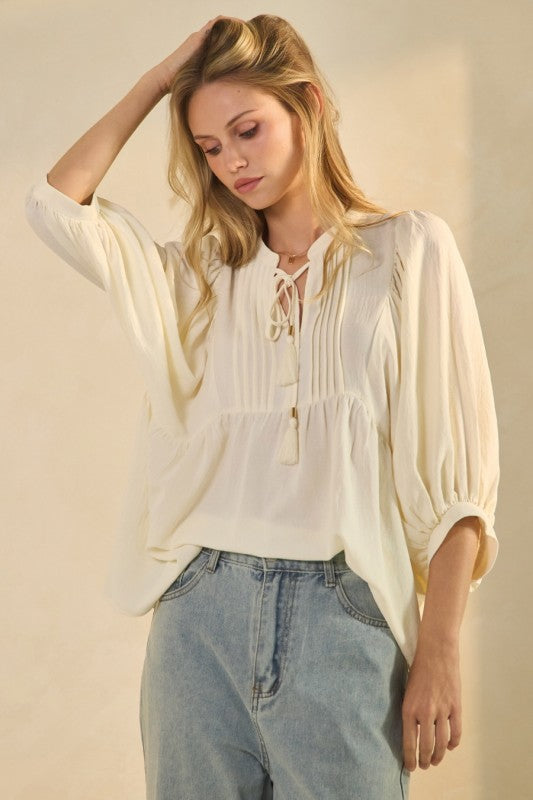 Timeless Tie Blouse