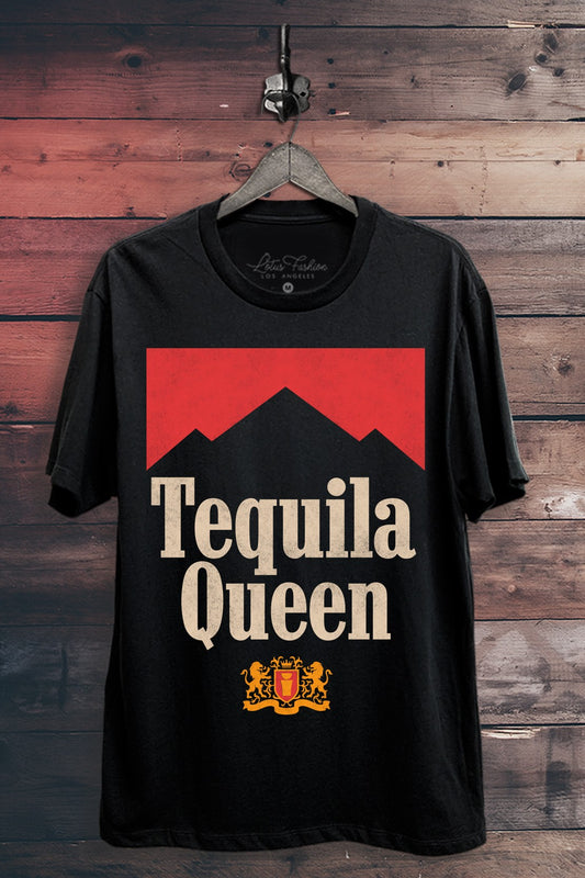 Curvy Tequila Queen Graphic Top