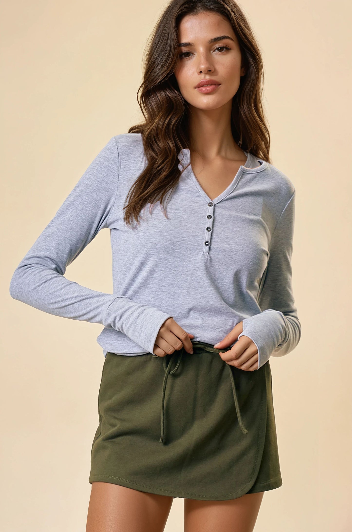 Rosewood Henley Top