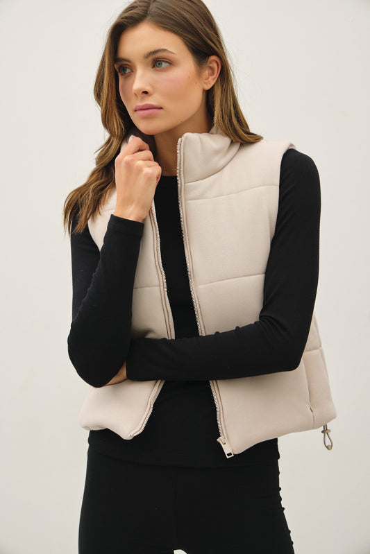 Marshmallow Zip Vest