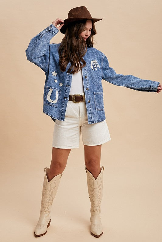 Lucky Horseshoe Denim Jacket