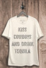 Kiss Cowboys And Drink Tequila Graphic Top