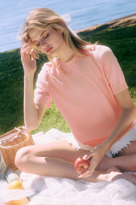 Peach Sorbet Sweater Tee