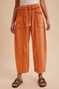 Washed Willow Barrel Leg Pants