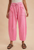 Washed Willow Barrel Leg Pants