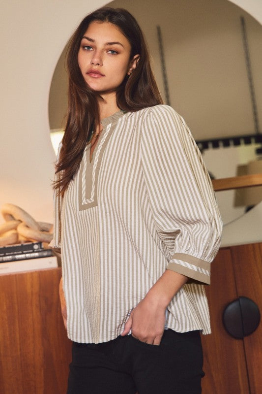 Stripe & Grace Blouse