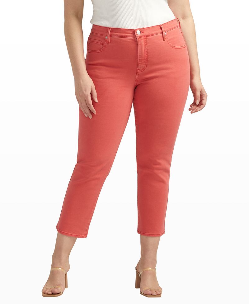 Curvy Kasey Mid Rise Crop by Silver Jeans