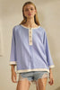 Seabreeze Raglan Henley Top