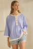 Seabreeze Raglan Henley Top