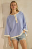 Seabreeze Raglan Henley Top