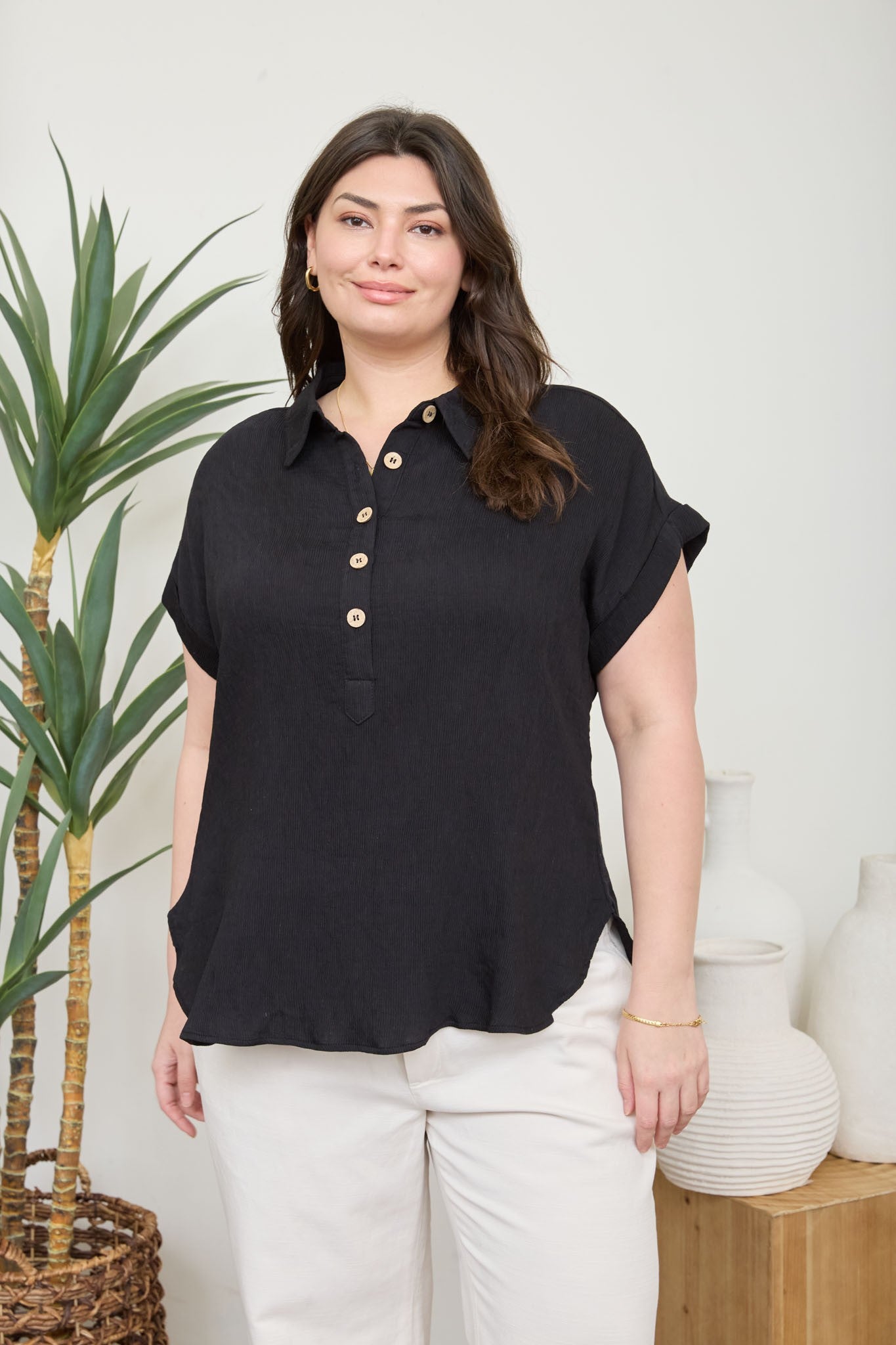 Laidback Luxe Linen Top