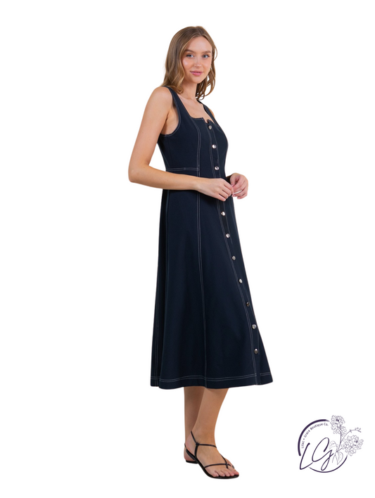 Willowpath Button Down Midi Dress