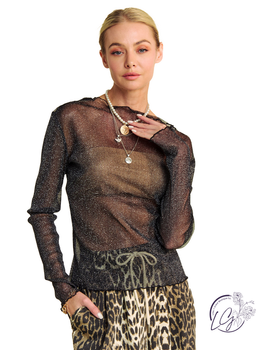 The Night Is Ours Mesh Top