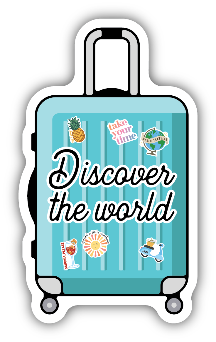 Discover The World Sticker